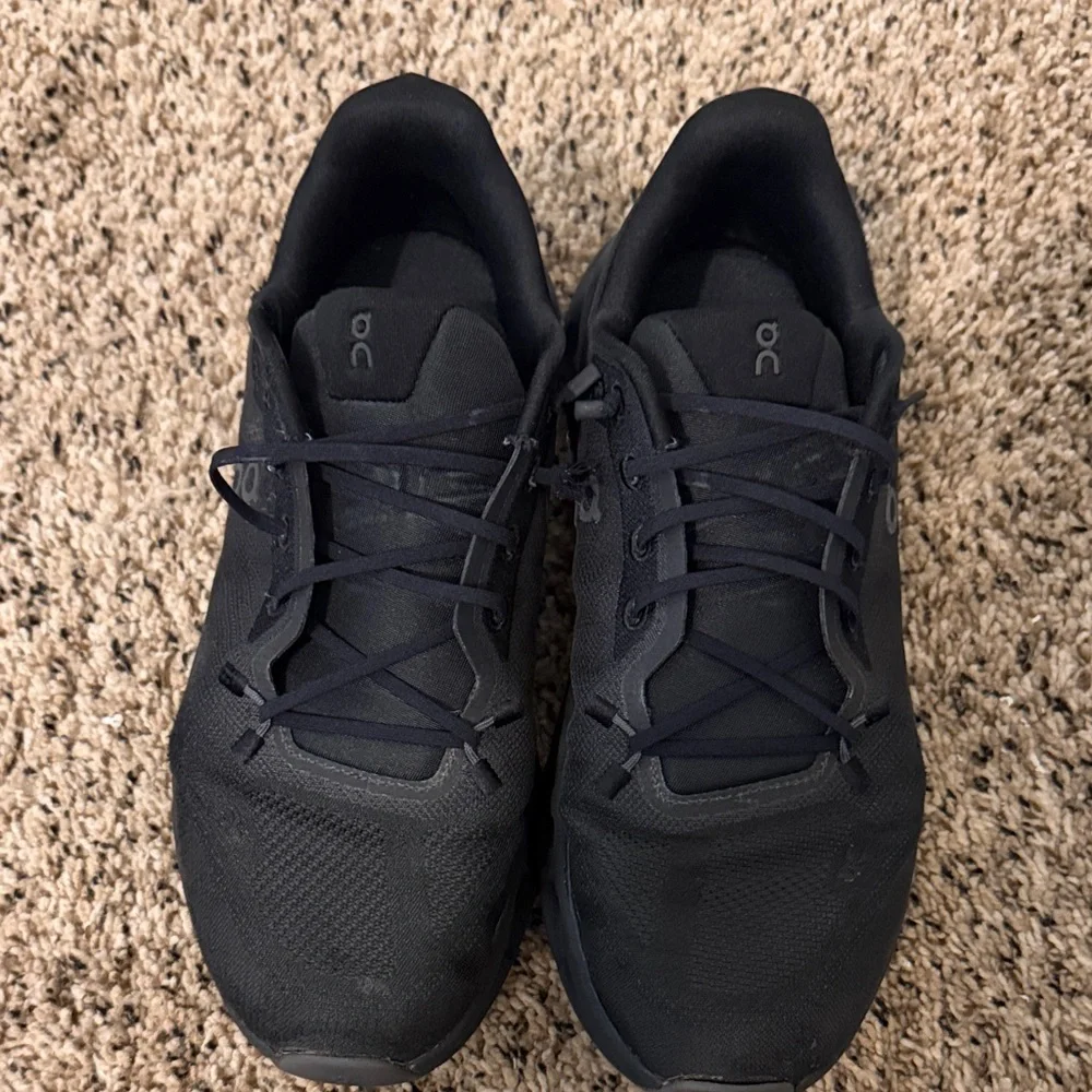 On Running Men's All-Black Cloudnova Lace-Up Sneakers